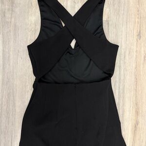 Express Wide Leg Exposed Back Jumpsuit